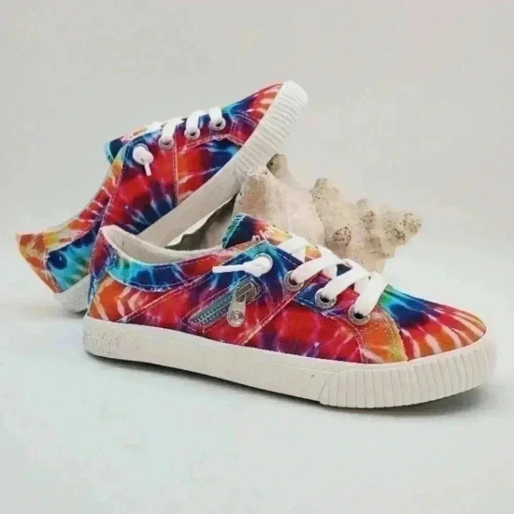 BUY ONE GET ONE FRE Blowfish Fruit Slip On Sneaker Rainbow Tie-Dye Size 7.5